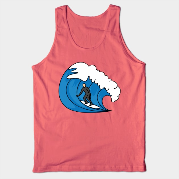 Great wave with surfer Tank Top by ohyeahh
